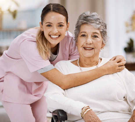 Silver Caregivers home care caregiver with senior in Davie Florida